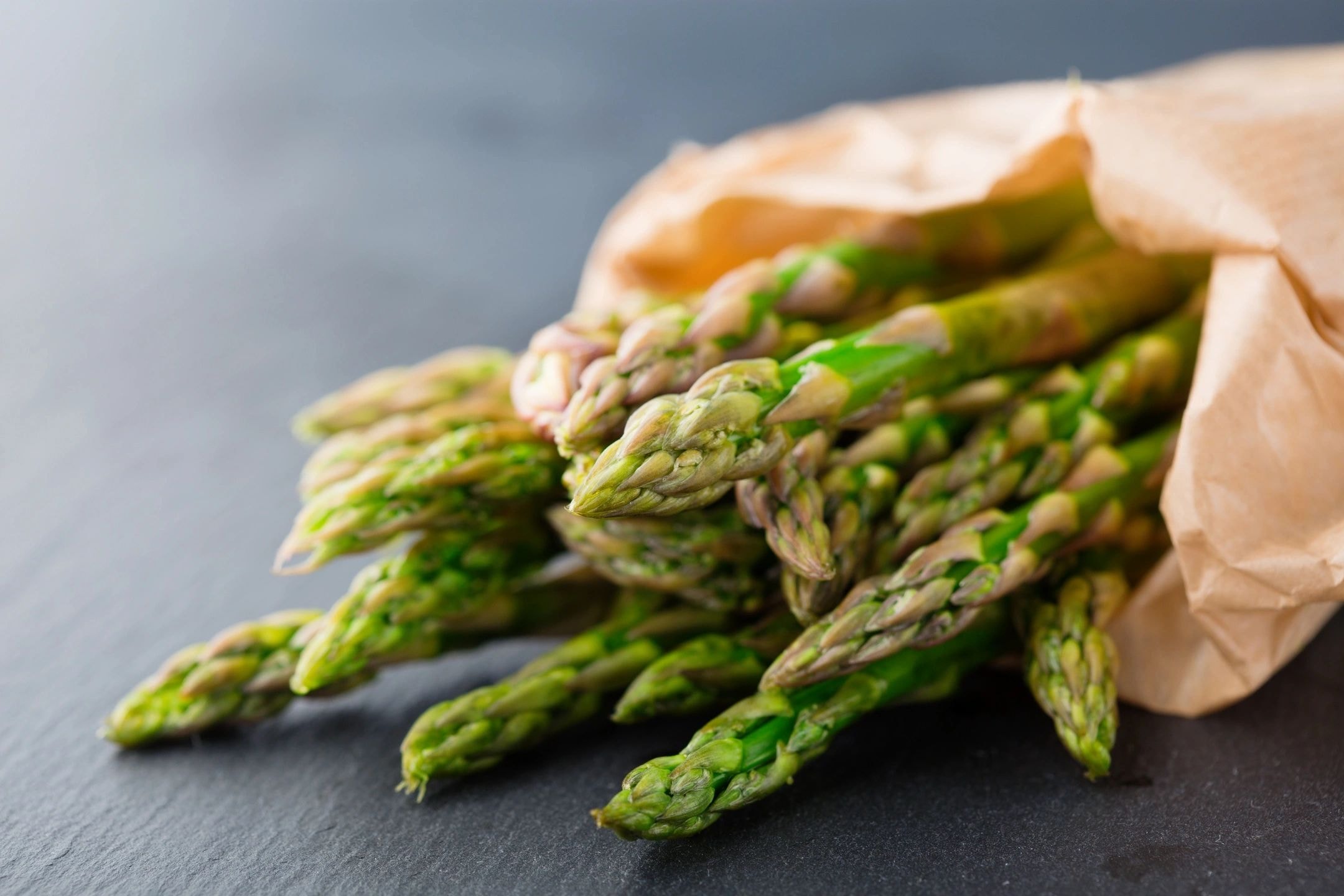 Fresh green asparagus